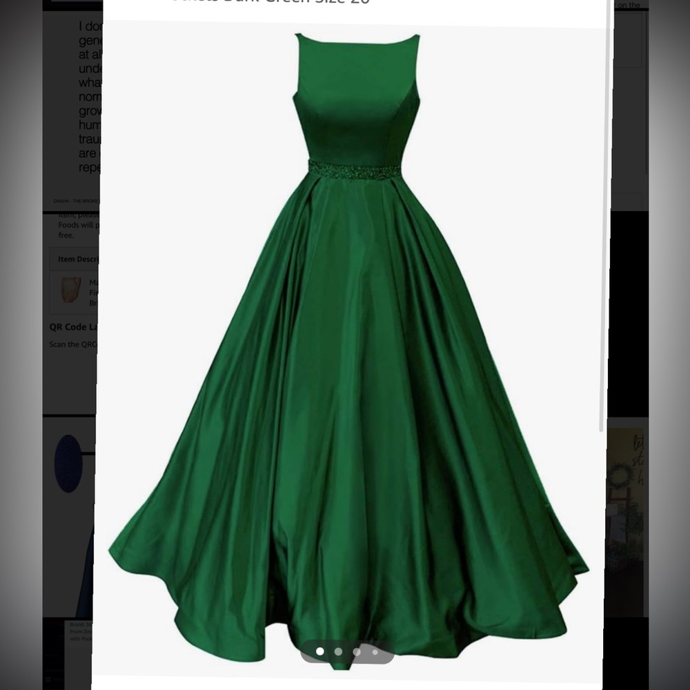 Brand new emerald green gown